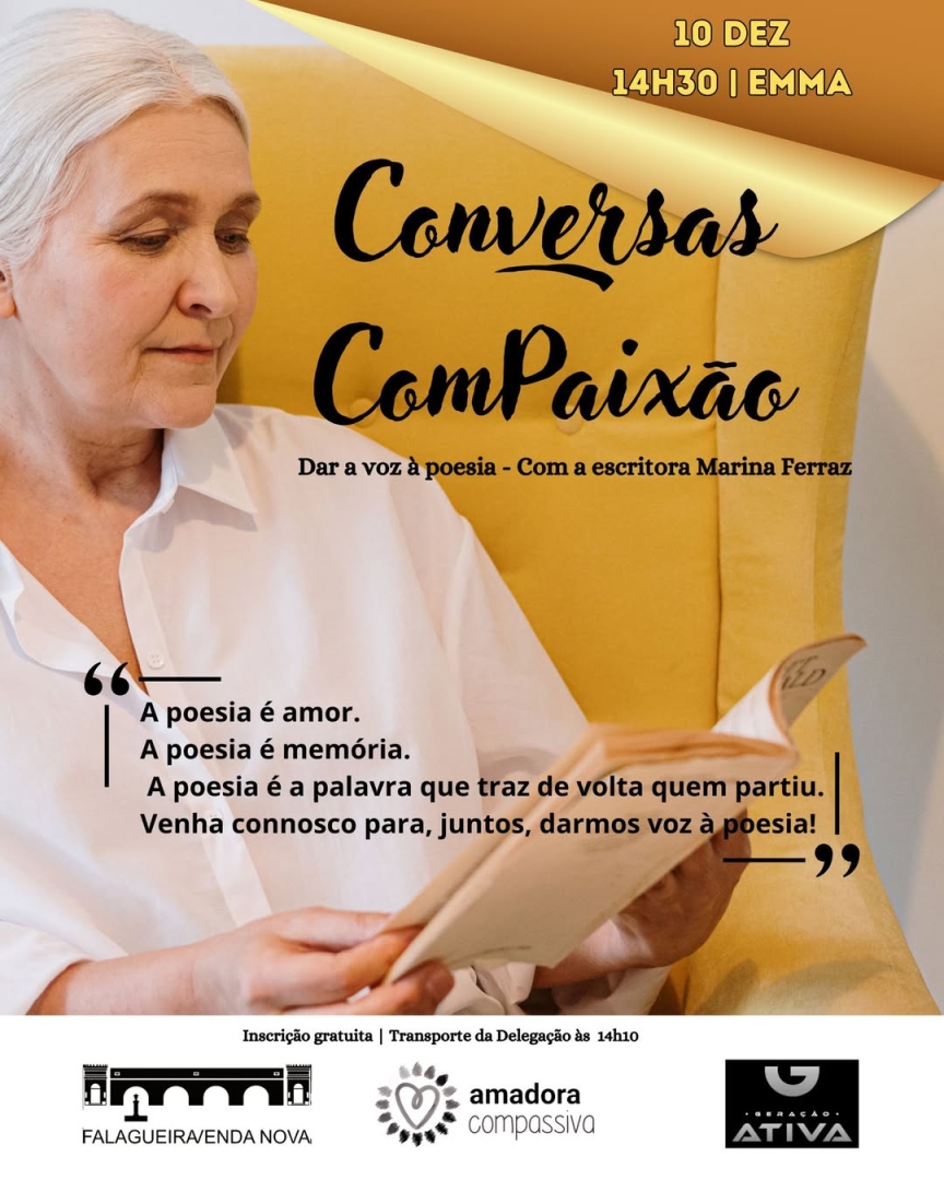 Conversa ComPaixo - Dar voz  poesia - Amadora Compassiva
