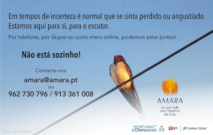 ESCUTA - Iniciativa da AMARA do PORTUGAL COMPASSIVO  para os tempos do Covid-19