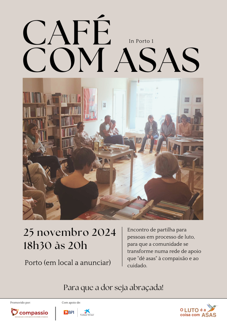 Caf com Asas presencial - Porto Compassivo