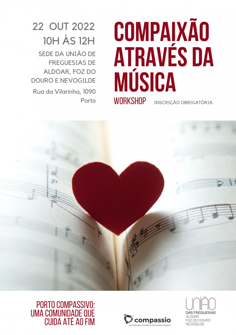 Workshop presencial Porto -Compaixo atravs da msica