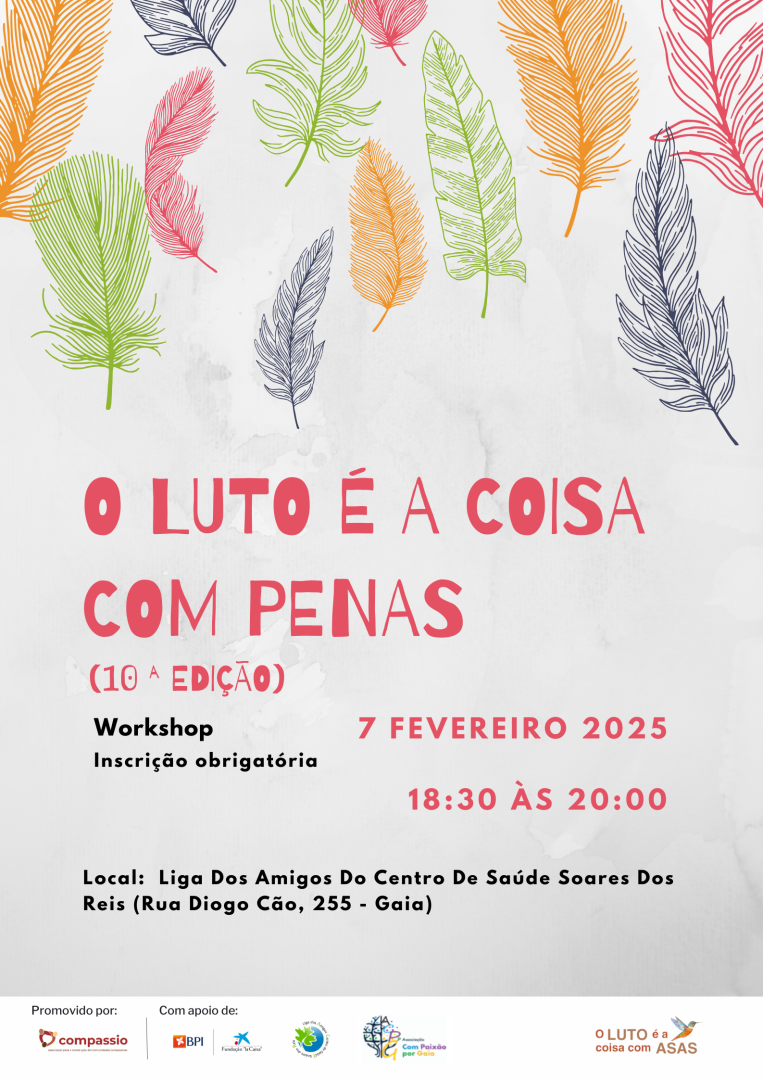 Workshop - O Luto  coisa com penas - presencial - Porto Compassivo