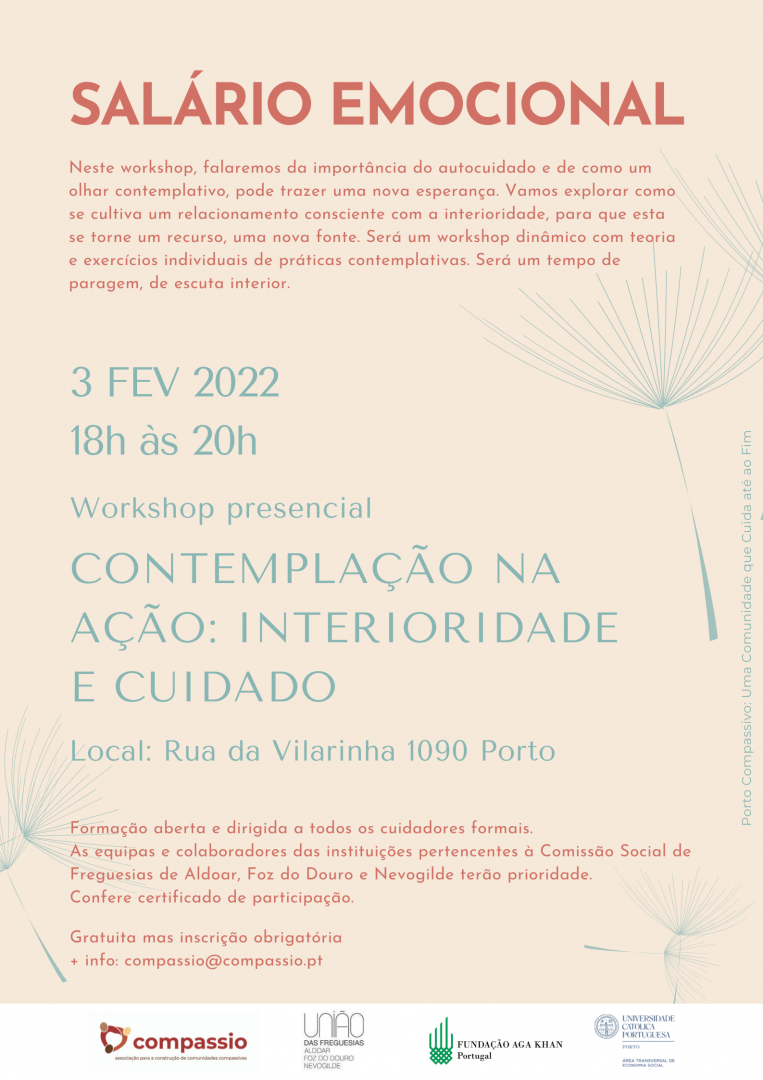 Workshop presencial - Contemplao na ao - Interioridade e Cuidado