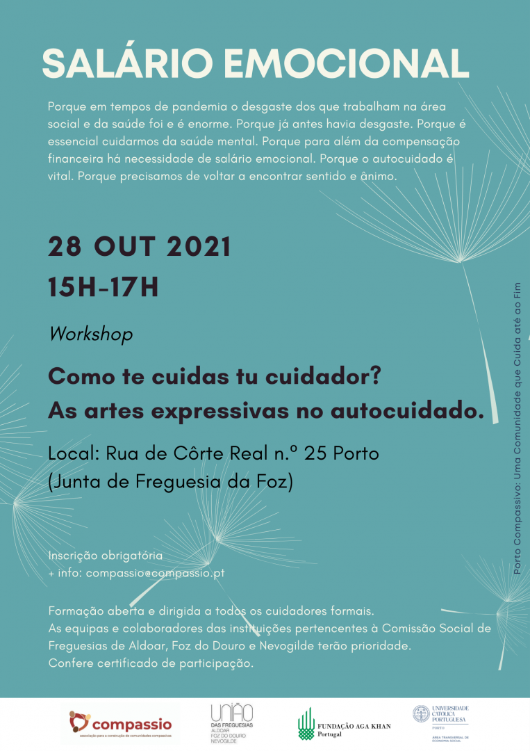 Salrio emocional - Workshops Como te cuidas tu, cuidador (a)a? (presencial) 