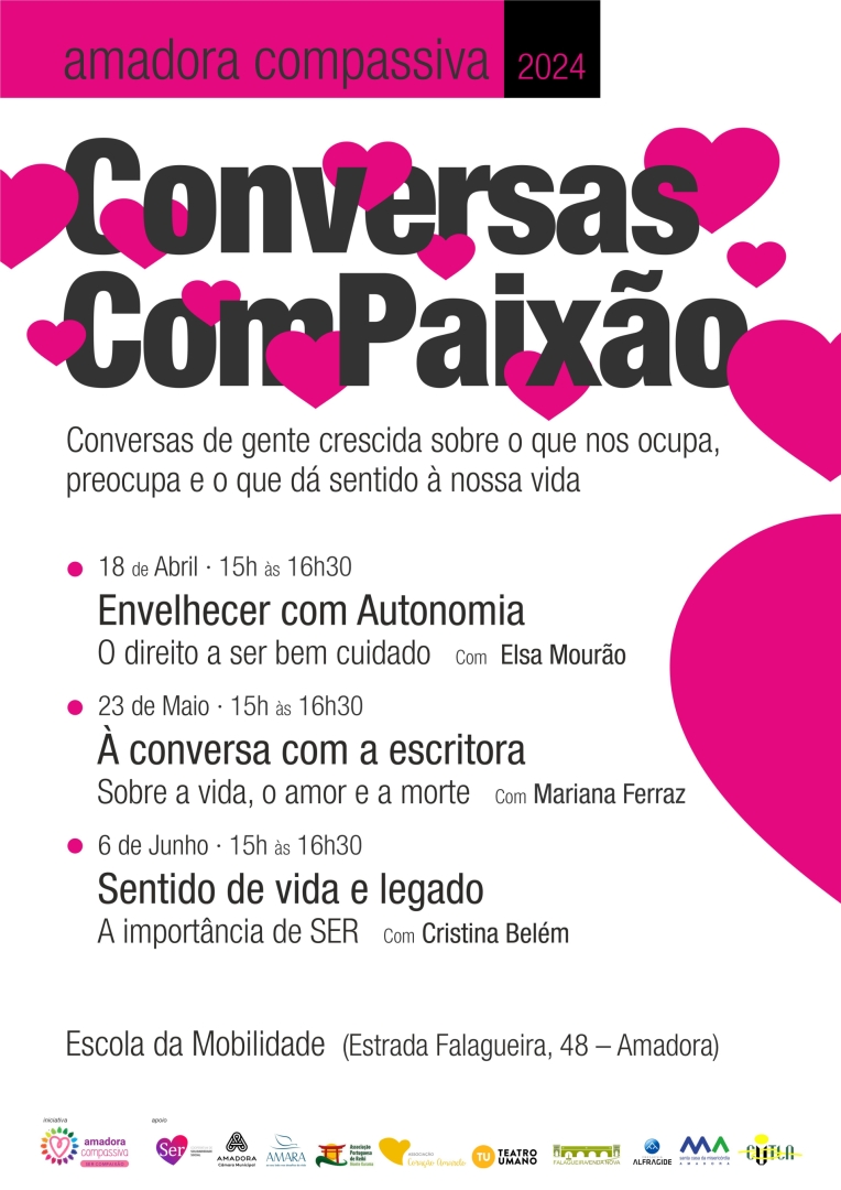 Ser ComPaixo vai iniciar um ciclo de Conversas ComPaixo -Amadora Compassiva 