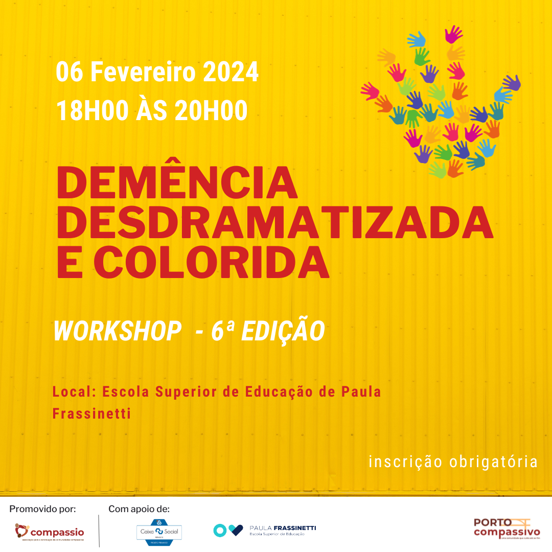Workshop 'Demncia Desdramatizada e colorida' - Presencial
