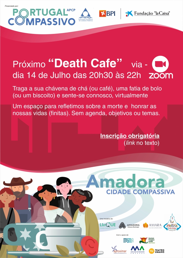'Death Caf' organizado por Amadora Compassiva e Borba Contigo - Cidade Compassiva