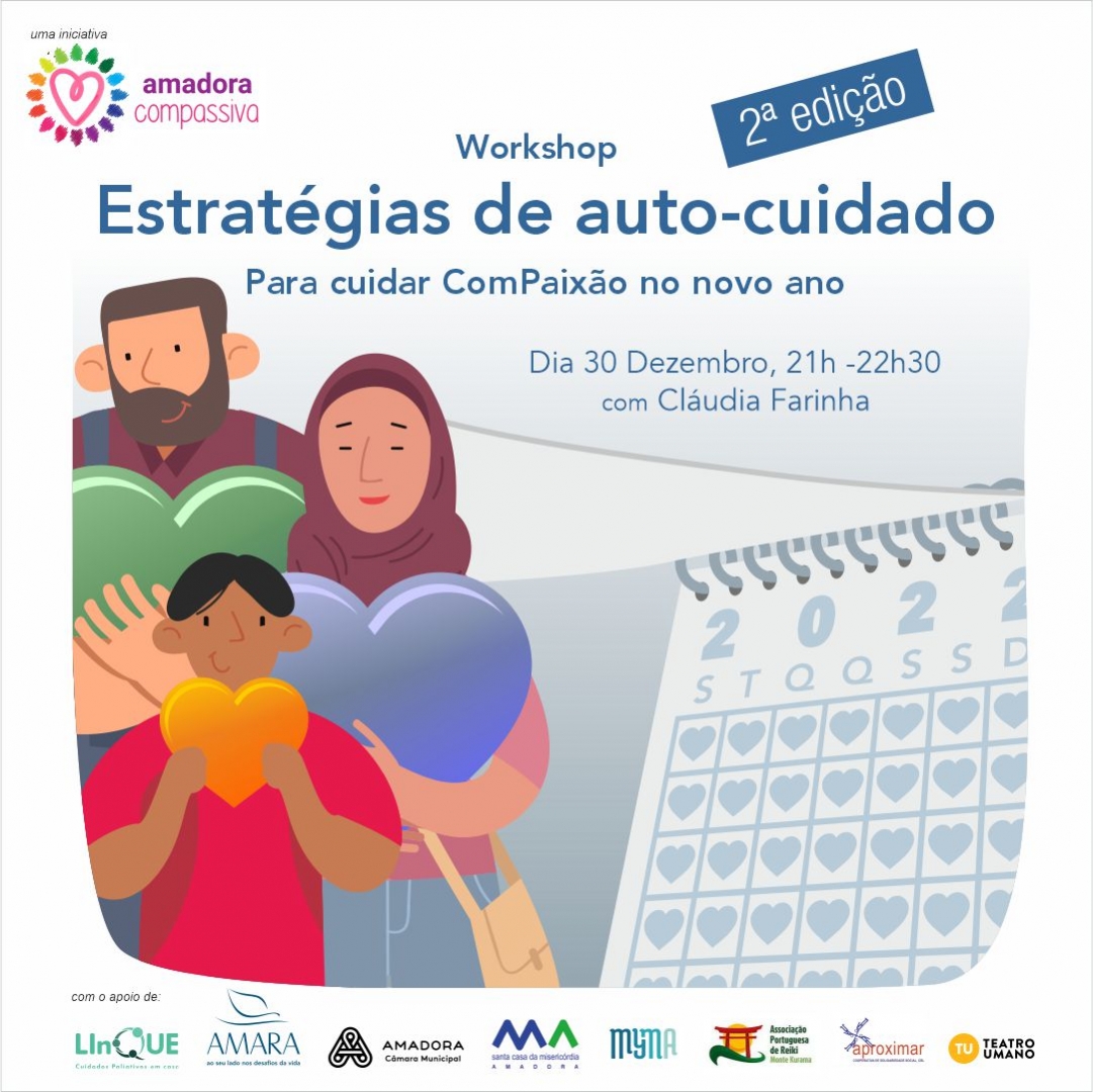 Workshop online -  Estratgias de auto-cuidado  Para cuidar ComPaixo no novo ano