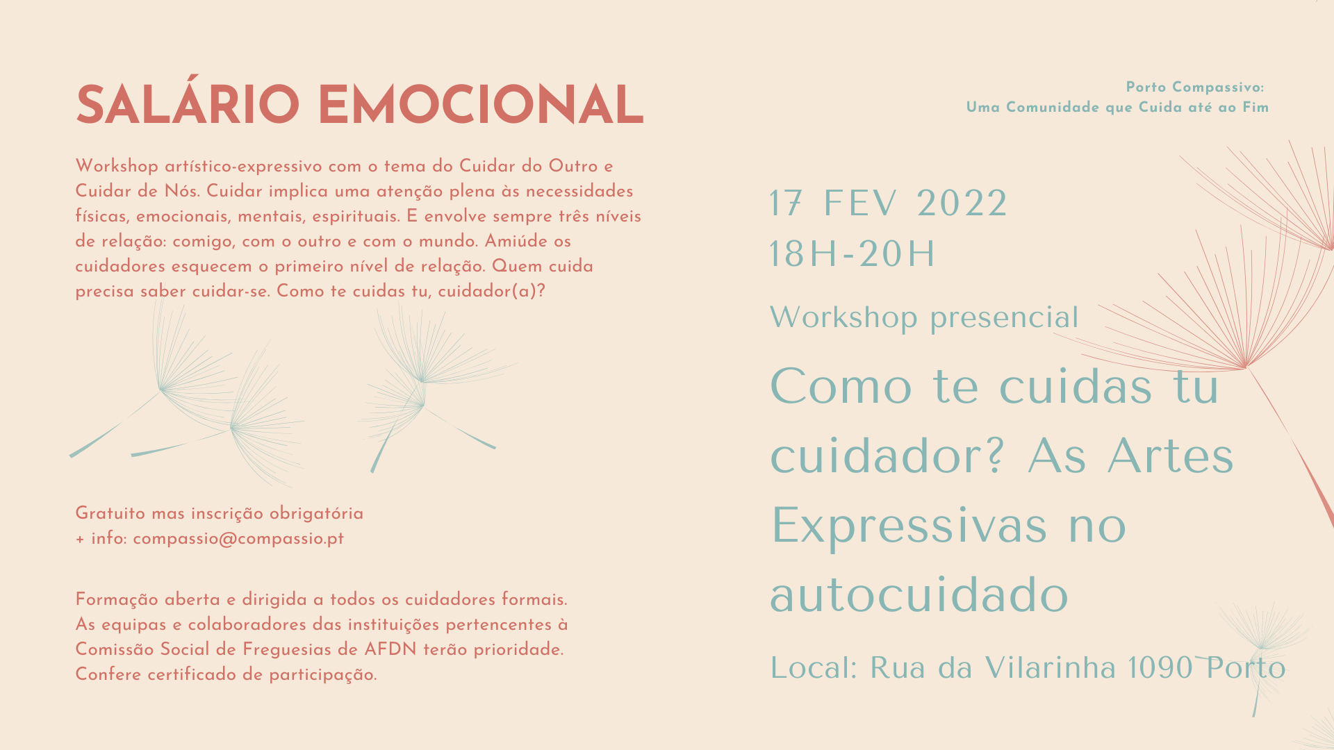 Workshop presencial - Como te cuidas tu, cuidador?