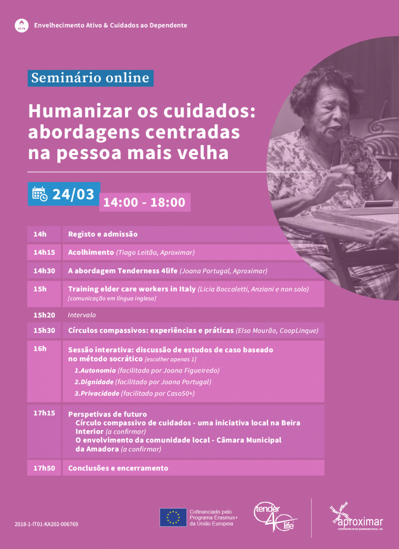 Seminrio Humanizar os cuidados: abordagens centradas na pessoa mais velha