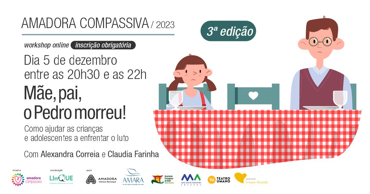 Workshop online 'Me, pai, o Pedro morreu'