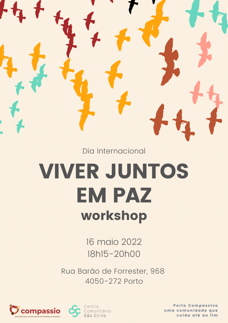 Workshop Presencial - Porto - Viver juntos em paz