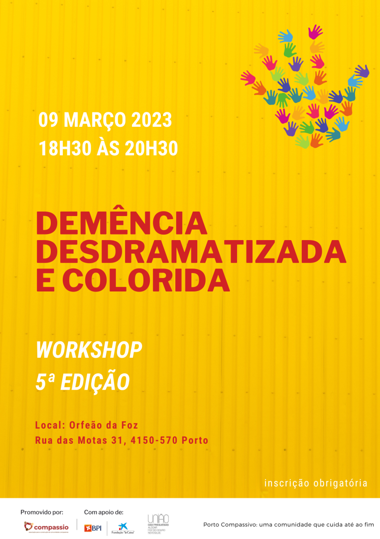 Workshop Presencial - Demência colorida e desdramatizada - Porto Compassivo