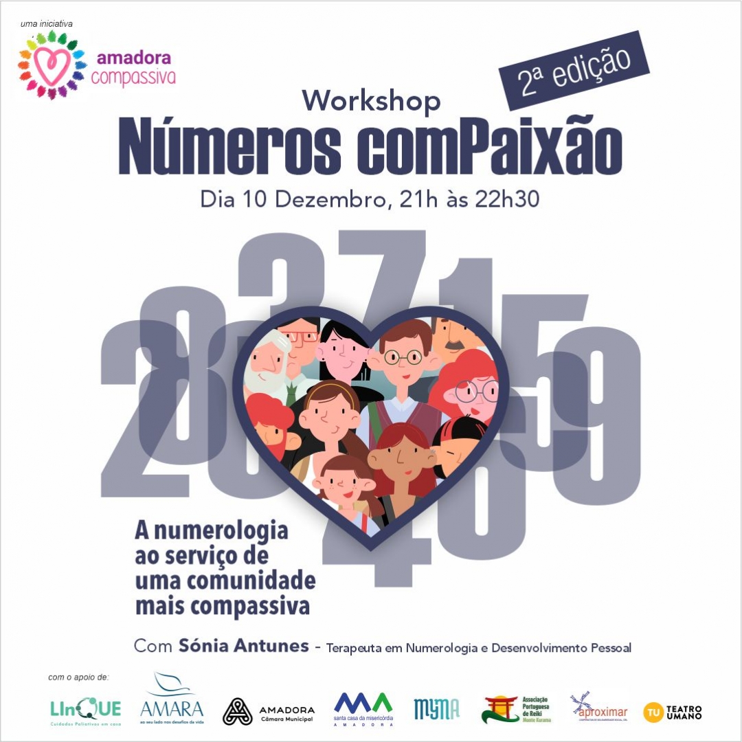 Workshop online - Números compaixão - A numerologia ao serviço de uma comunidade mais compassiva